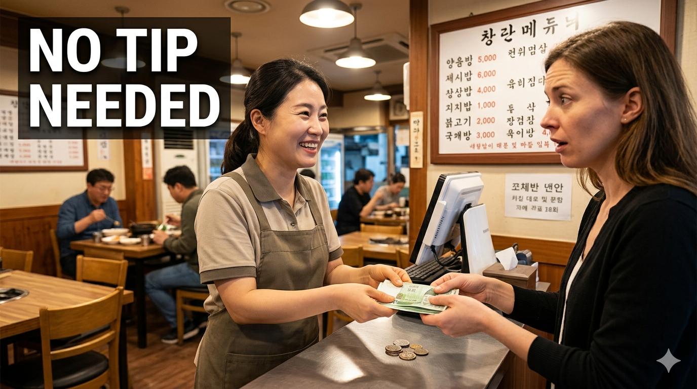 Korea Gave Your Tip Back. Here Is Why.