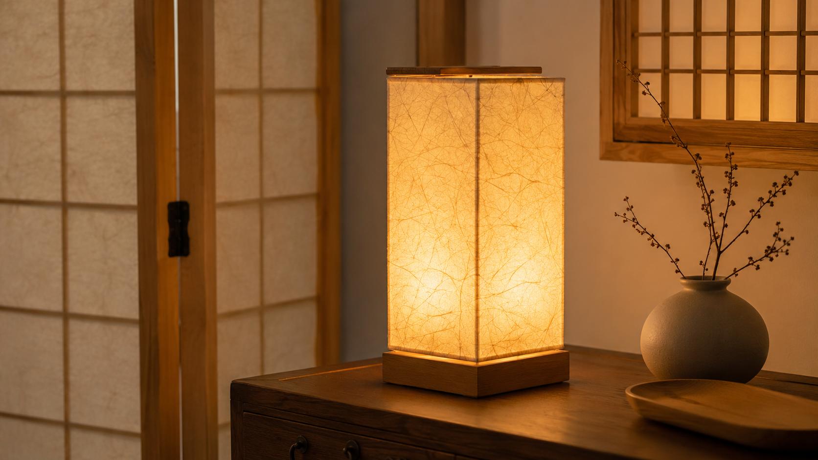 Hanji Lamps (한지 무드등): The Warm and Diffused Glow of Thousand-Year-Old Paper