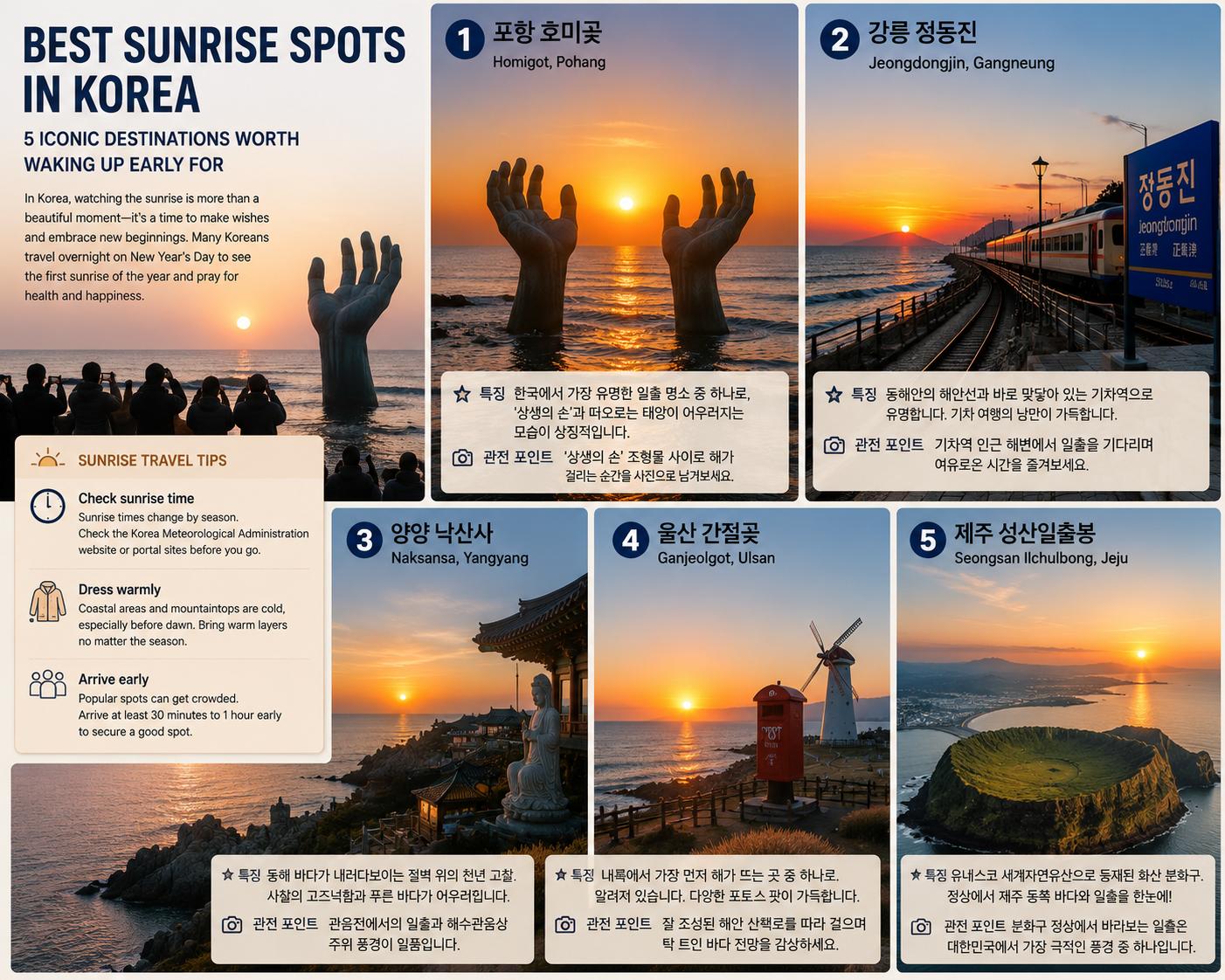 Best Sunrise Spots in Korea: 5 Iconic Destinations Worth Waking Up Early For