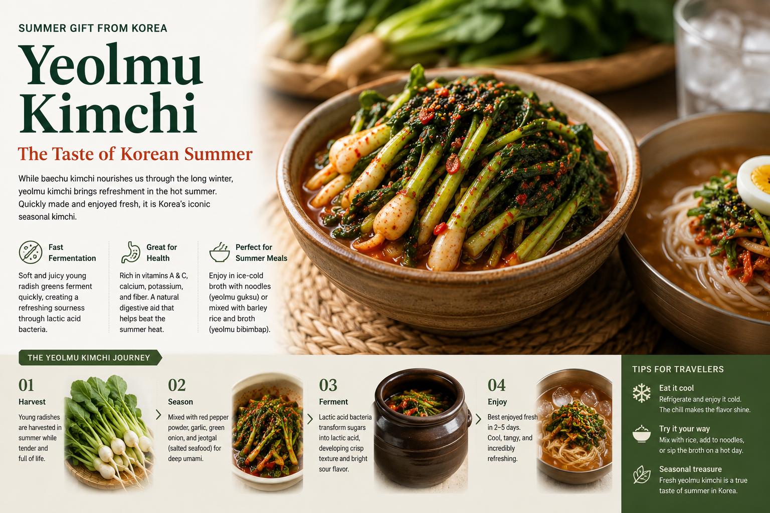 Yeolmu Kimchi: Korea's Refreshing Summer Fermented Dish