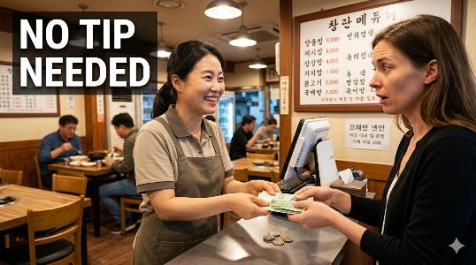 Korea Gave Your Tip Back. Here Is Why.