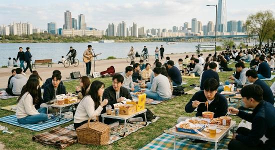 Han River as Seoul’s Urban Picnic Space