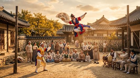 Jultagi (줄타기): a arte coreana de corda bamba onde a comédia encontra a acrobacia