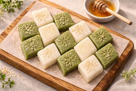 Jeolpyeon — The Korean Rice Cake Stamped with Patterns