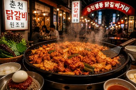 [Food Guide] Chuncheon Dakgalbi Street: The Heart of Korea's Spicy Chicken Culture