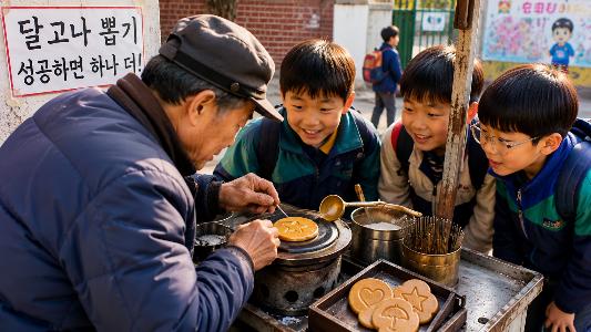 Bevor es Handys gab, spielten koreanische Kinder mit Süßigkeiten