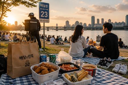 Hangang-Picknick (한강 배달 문화): Die koreanische Kultur der Lieferung und des Essens im Freien
