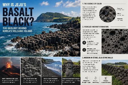 Why Is Jeju's Basalt Black? The Geology Behind Korea’s Volcanic Island